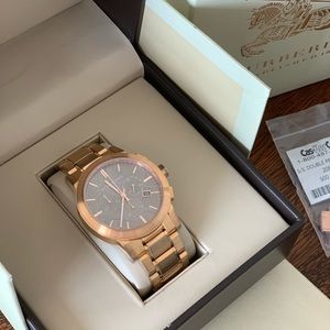 Burberry The City Chrono Watch - Rose Gold